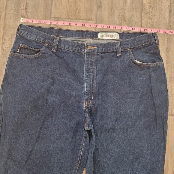 Carhartt FR Jeans Cat 2 Mens 44x30 Flame Resistant Signature Denim Workwear - Picture 2 of 12